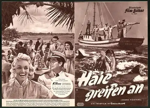 Filmprogramm IFB Nr. 3684, Haie greifen an, Victor Mature, Karen Steele, Regie: Jerry Hopper