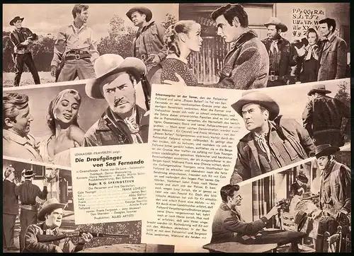 Filmprogramm DNF, Die Draufgänger von San Fernando, Frank Lovejoy, James Best, Regie: R. G. Springsteen