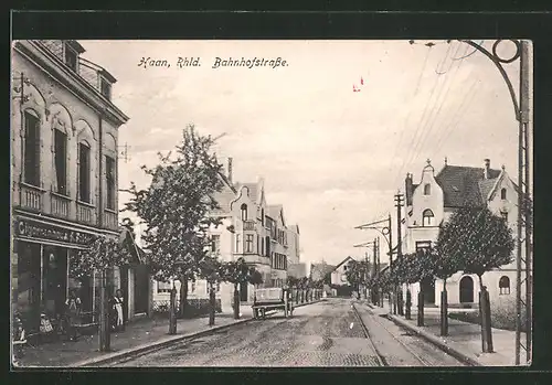 AK Haan / Rhld. Cigarrenhaus an der Bahnhofstrasse