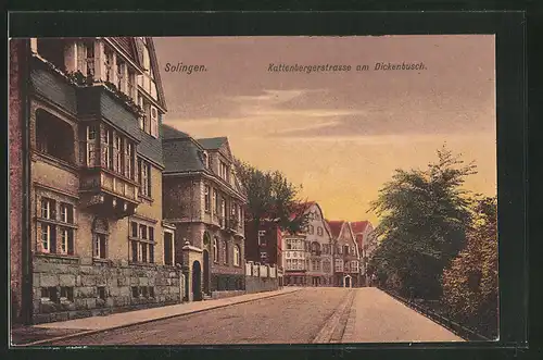 AK Solingen, Kattenbergerstrasse am Dickenbusch