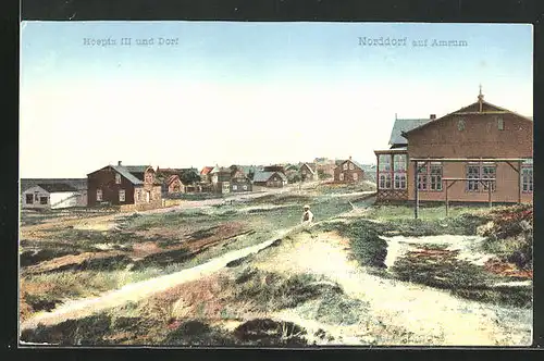 AK Norddorf a. Amrum, Hospiz III. mit Dorf