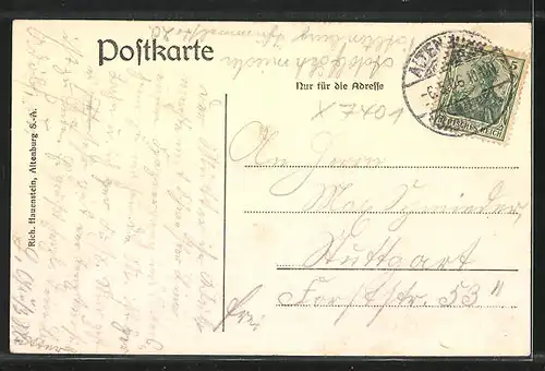 AK Trebanz-Treben, Altersheim erbaut 1904 /05