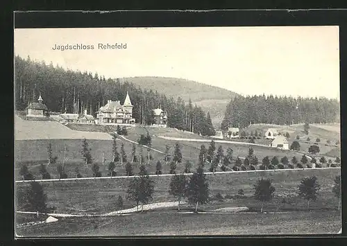 AK Rehefeld, Jagdschloss am Berg
