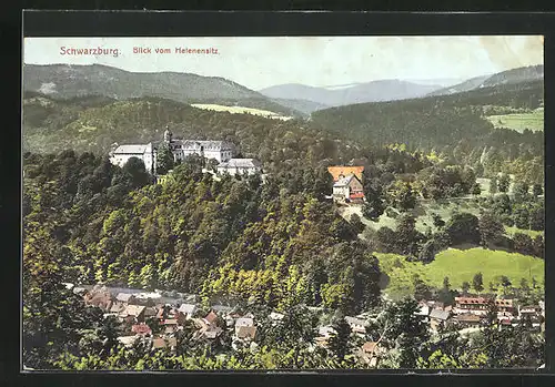 AK Schwarzburg, Blick vom Helenensitz