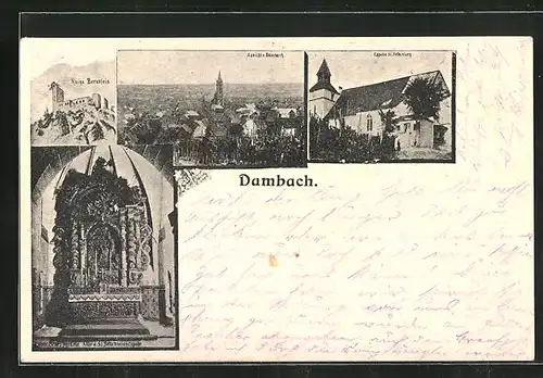 AK Dambach, Ruine Bernstein, Capelle St. Sebastien, Altar