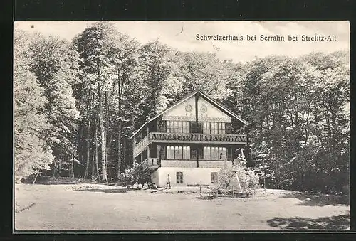 AK Serrahn, Gasthof Schweizerhaus, Waldgasthaus