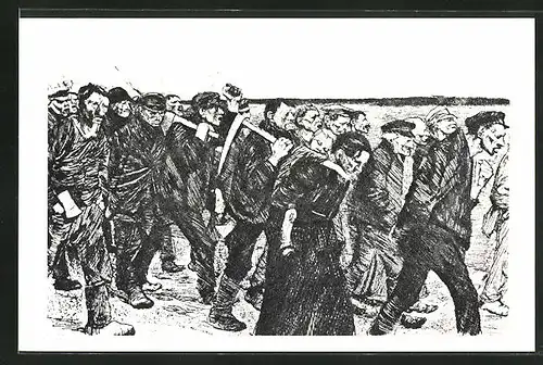 Künstler-AK Käthe Kollwitz: Weberaufstand