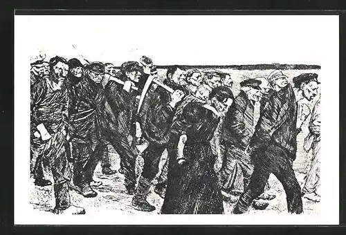 Künstler-AK Käthe Kollwitz: Weberaufstand