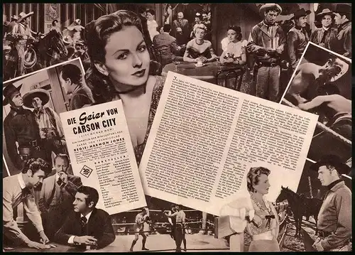 Filmprogramm IFB Nr. 2597, Die Geier von Carson City, Jeanne Crain, Dale Robertson, Regie: Harmon Jones