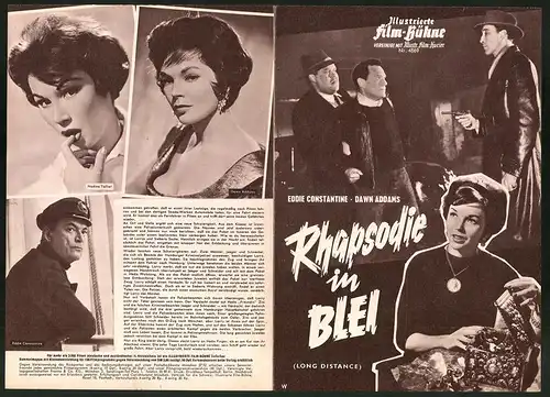 Filmprogramm IFB Nr. 4869, Rhapsodie in Blei, Eddie Constantine, Dawn Addams, Regie: Alvin Rakoff