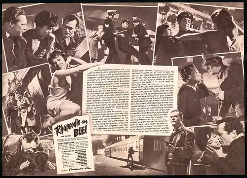 Filmprogramm IFB Nr. 4869, Rhapsodie in Blei, Eddie Constantine, Dawn Addams, Regie: Alvin Rakoff