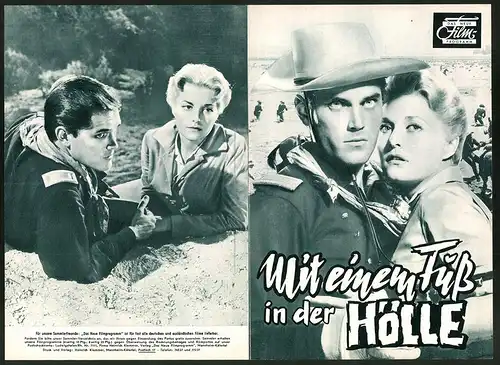 Filmprogramm DNF, Mit einem Fuss in der Hölle, Jeffrey Hunter, Constance Towers, Regie: John Ford