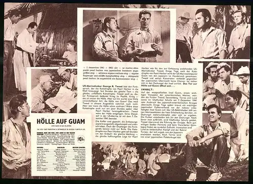 Filmprogramm IFB Nr. 6451, Hölle auf Guam, Jeffrey Hunter, Marshall Thompson, Regie: John Monks jr.