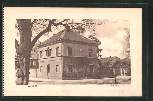 AK Weimar, Blick auf das Liszt-Haus