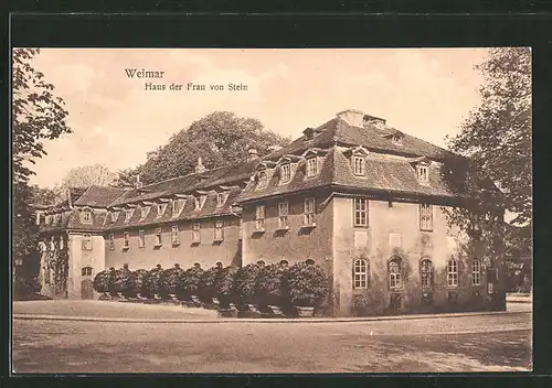 AK Weimar, Das Haus der Frau von Stein