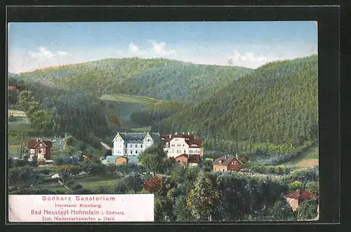 AK Bad Neustadt-Hohnstein, Blick auf das Sanatorium