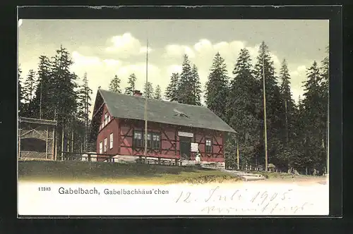 AK Gabelbach, Gasthaus Gabelbachhäus`chen