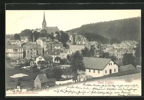 AK Bad Elster, Blick auf den Ort