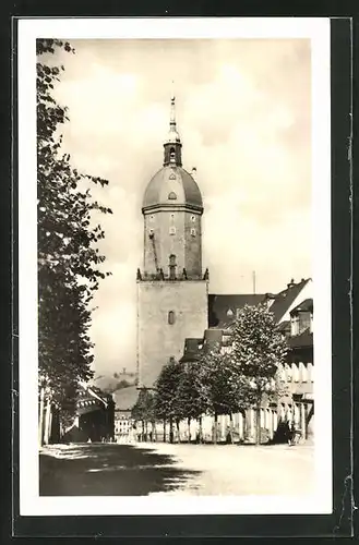 AK Annaberg / Erzgeb., Blick auf die St. Annenkirche