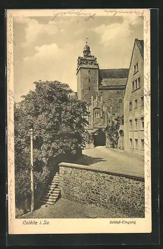 AK Colditz i. Sa., Eingang zum Schloss