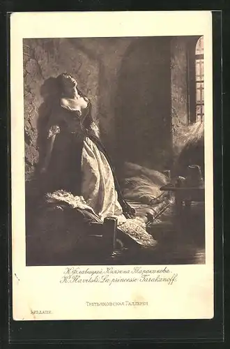 Künstler-AK K. Flavitski: La princesse Tarakanoff, Rotes Kreuz Russland