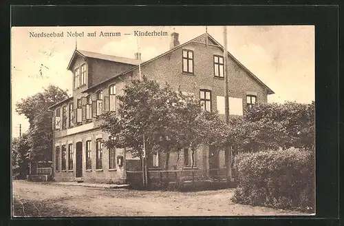 AK Nebel a. Amrum, Blick auf ein Kinderheim