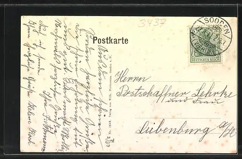 AK Bad Sooden a. Werra, Blick auf die Kammerbacher Strasse