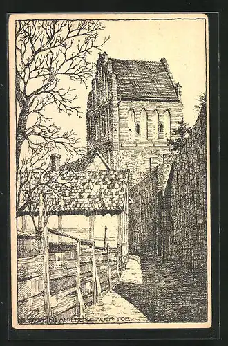 AK Templin, Am Prenzlauer Tor