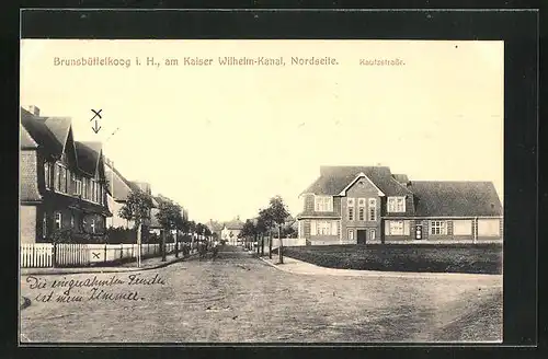 AK Brunsbüttelkoog i. H., Wohnhäuser an der Kautzstrasse