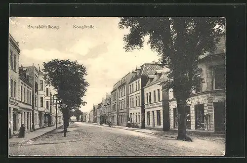 AK Brunsbüttelkoog, Geschäfte an der Koogstrasse