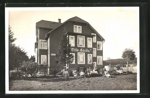 AK Oberhof / Thür., Hotel Villa Cäcilie