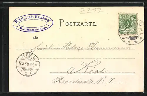 AK Kellinghusen, Hotel Stadt Hamburg