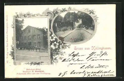 AK Kellinghusen, Bahnhofs-Hotel, Hauptstrasse