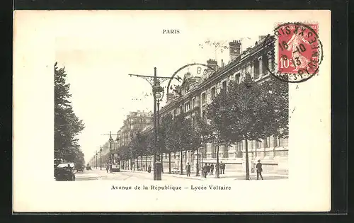 AK Paris, Avenue de la République, Lycée Voltaire