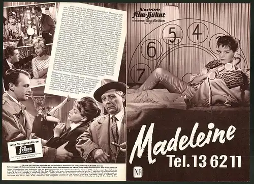Filmprogramm IFB Nr. 4311, Madeleine Tel. 13 62 11, Eva Bartok, Ilse Steppat, Regie: Kurt Meisel