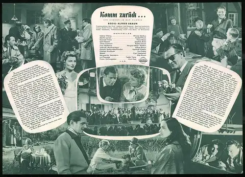 Filmprogramm IFB Nr. 2154, Komm zurück..., Winnie Markus, Rudolf Prack, Regie: Alfred Braun