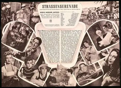 Filmprogramm IFB Nr. 2165, Strassenserenade, Vico Torriani, Sybil Werden, Regie: Werner Jacobs