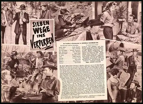 Filmprogramm DNF, Sieben Wege ins Verderben, Audie Murphy, Barry Sullivan, Regie: Harry Keller