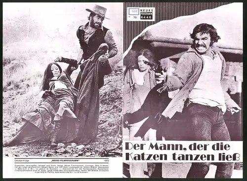 Filmprogramm DNF Nr. 6446, Der Mann, der die Katzen tanzen liess, Burt Reynolds, Sarah Miles, Regie: Richard C. Sarafian