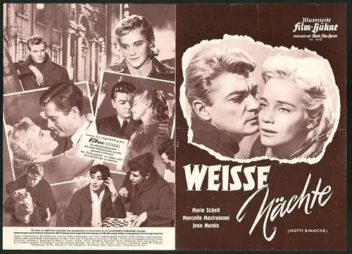 Filmprogramm IFB Nr. 4140, Weisse Nächte, Maria Schell, Marcello Mastroianni, Regie: Luchino Visconti