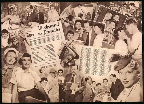 Filmprogramm IFB Nr. 1630, Wochenend im Paradies, Paul Dahlke, Carola Höhn, Regie: Kurt Hoffmann