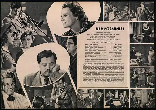 Filmprogramm IFB Nr. 469, Der Posaunist, Paul Dahlke, Sabine Peters, Regie: Carl Boese