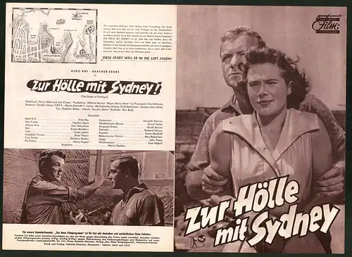Filmprogramm DNF, Zur Hölle mit Sydney, Aldo Ray, Heather Sears, Regie: Harry Watt