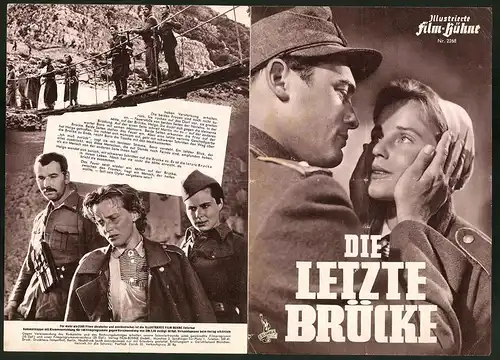 Filmprogramm IFB Nr. 2268, Die letzte Brücke, Maria Schell, Bernhard Wicki, Regie: Helmut Käutner