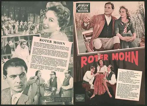 Filmprogramm DNF, Roter Mohn, Rudolf Prack, Gundula Korte, Regie: Franz Antel