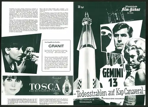Filmprogramm IFB Nr. 7352, Gemini 13 - Todesstrahlen auf Cap Canaveral, A. Eisley, W. Leigh, Regie: Anthony Dawson