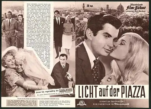 Filmprogramm IFB Nr. 6088, Licht auf der Piazza, Olivia de Havilland, Rossano Brazzi, Regie: Guy Green