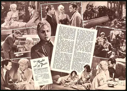 Filmprogramm IFB Nr. 5007, Die Nacht und ihr Preis, Mylène Demongeot, Jean Servais, Regie: Maurice Caceneuve