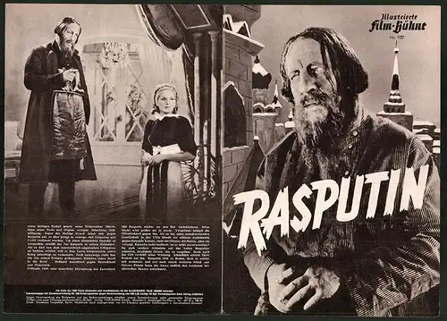 Filmprogramm IFB Nr. 977, Rasputin, Harry Baur, Jean Worms, Regie: Marcel L`Herbier