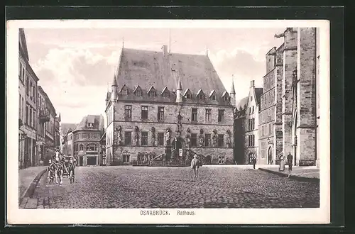 AK Osnabrück, Blick auf das Rathaus